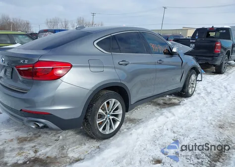 2017 BMW X6 xDrive35I z USA, uszkodzony, nr VIN 5UXKU2C38H0U29282